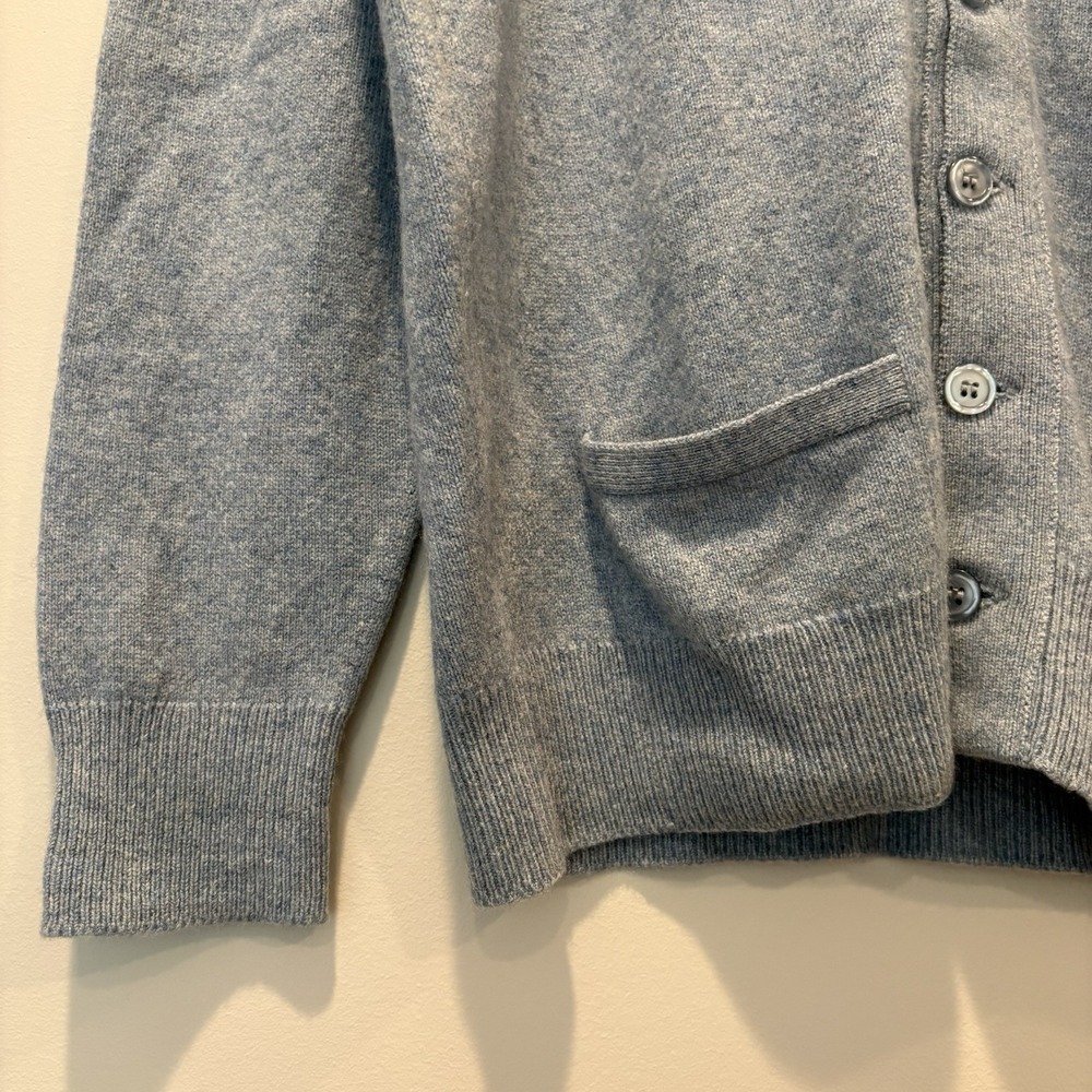 Vtg Pringle Scotland 100% Cashmere Men's Cardigan Sweater Sz M Blue - Picture 6 of 7